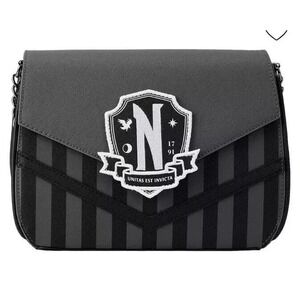 Loungefly Netflix MGM Wednesday‎ Adams Uniform Cosplay Cross Body Bag